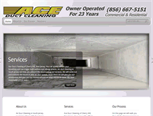 Tablet Screenshot of aceductcleaning.com